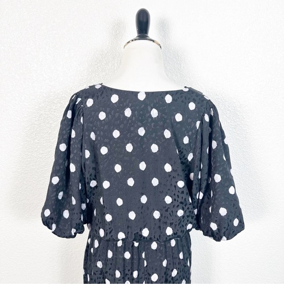 Delfi Collective by Anthropologie Womens Polka Dot Midi Dress Size Medium - Picture 11 of 12